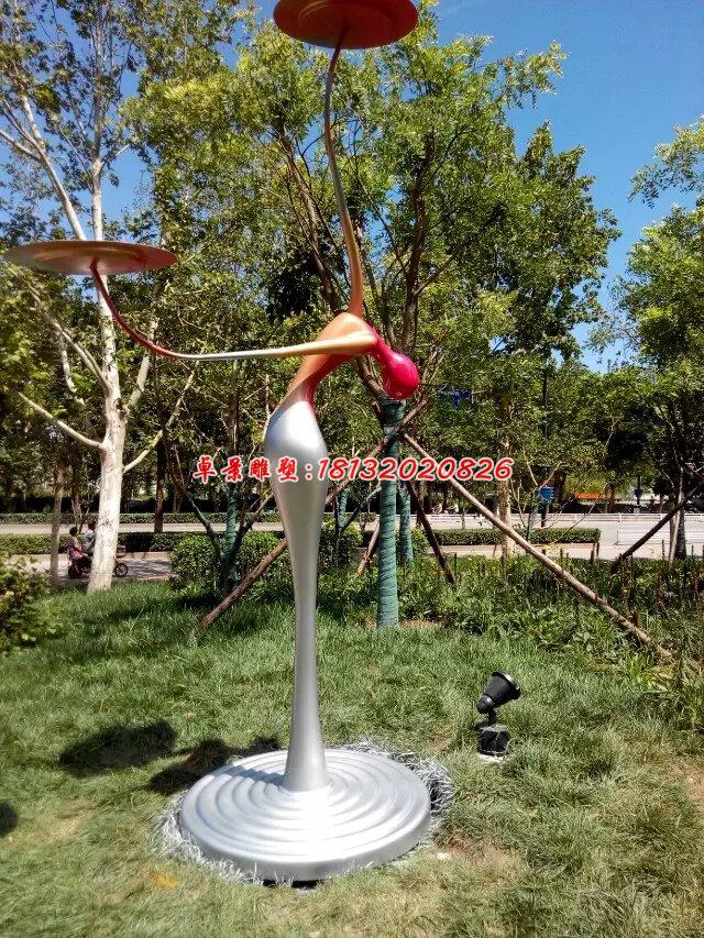 玻璃鋼抽象人物雕塑，玻璃鋼耍雜技雕塑 (2)