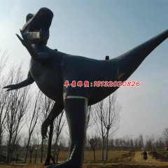 玻璃鋼恐龍雕塑，公園動(dòng)物雕塑