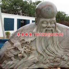 老壽星石雕，大理石南極仙翁雕塑