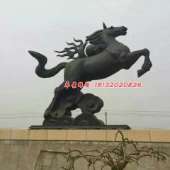 銅雕馬，馬踏祥云銅雕