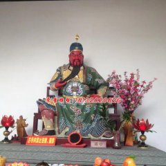 玻璃鋼關(guān)公雕塑，紅臉關(guān)二爺?shù)袼? width=