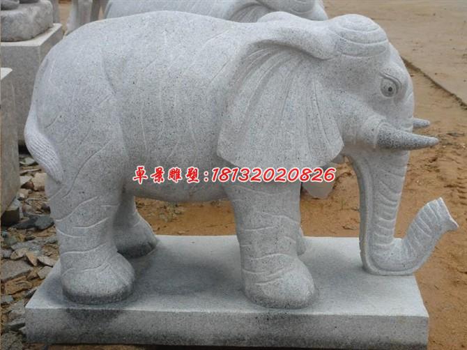 大象石雕，公園動(dòng)物石雕