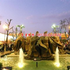 古代人物銅雕，廣場(chǎng)景觀銅雕