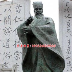 顏真卿銅雕，廣場(chǎng)古代人物銅雕