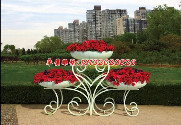 玻璃鋼花盆雕塑，玻璃鋼花架雕塑 (2)