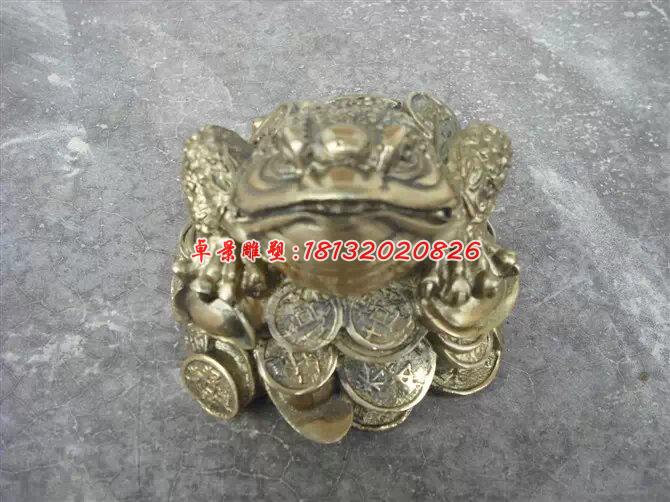 金蟾銅雕，招財金蟾銅雕 (2)