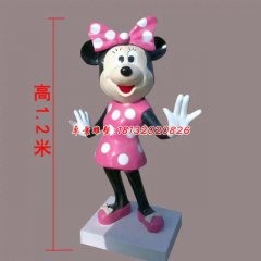 玻璃鋼米老鼠雕塑，玻璃鋼卡通雕塑