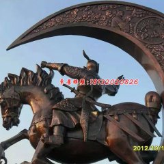 古代人物騎馬銅雕，廣場(chǎng)景觀銅雕