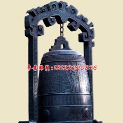 銅鐘雕塑，寺廟青銅鐘