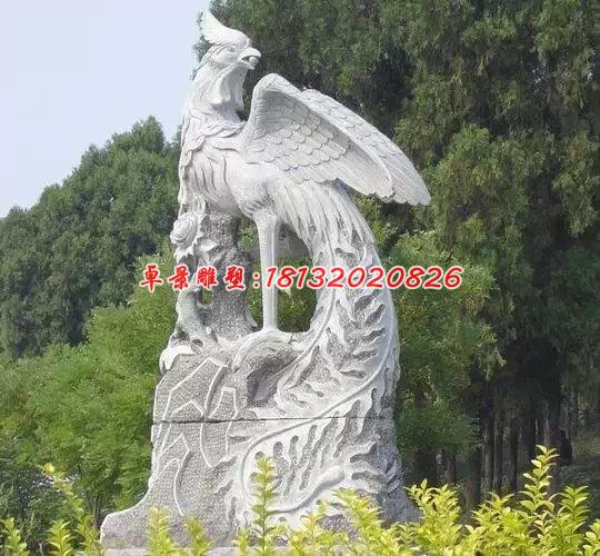 鳳凰石雕，古代神獸石雕
