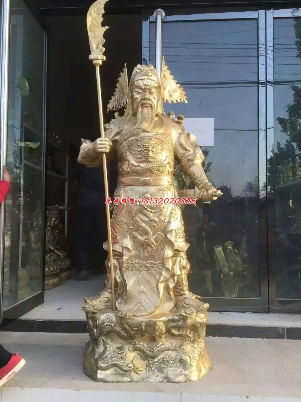 武財(cái)神銅雕，關(guān)二爺銅雕 (1)