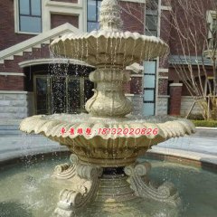 石雕噴水盆，歐式噴泉雕塑