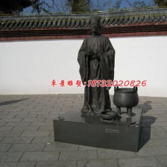 古人銅雕，廣場古代人物雕塑