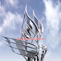 不銹鋼廣場(chǎng)雕塑，大型不銹鋼雕塑
