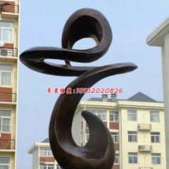 抽象銅雕，小區(qū)景觀抽象雕塑