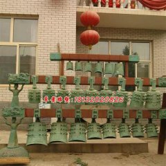 編鐘銅雕，仿古青銅編鐘雕塑