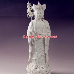漢白玉佛像雕塑，地藏王菩薩石雕