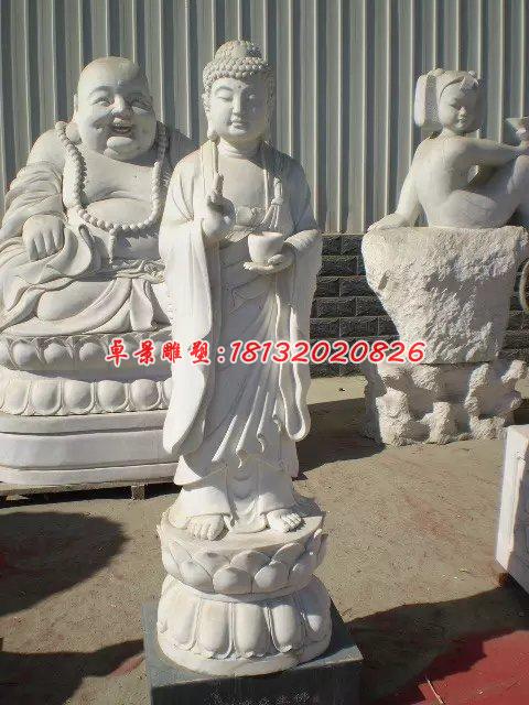 如來(lái)佛祖石雕，漢白玉佛像雕塑