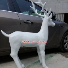 玻璃鋼馴鹿雕塑，玻璃鋼商場雕塑