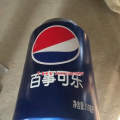 玻璃百事可樂(lè)瓶雕塑，玻璃鋼仿真雕塑