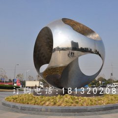 不銹鋼球雕塑，廣場(chǎng)球不銹鋼雕塑