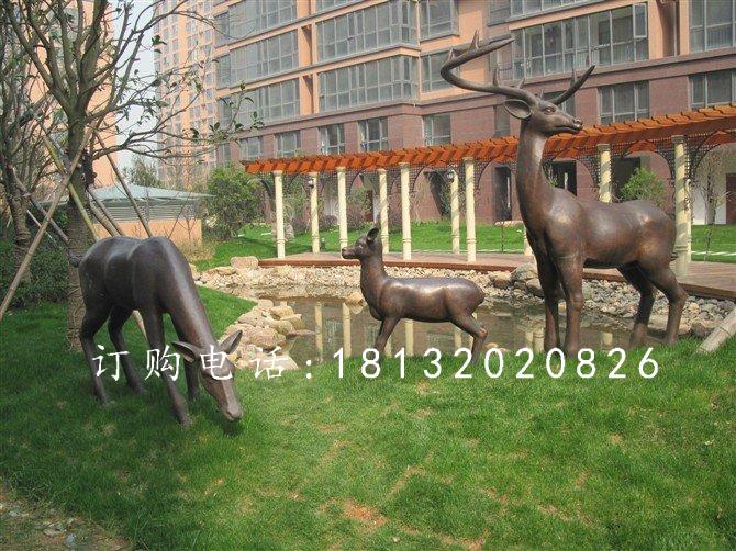 小鹿銅雕，梅花鹿銅雕 (1)
