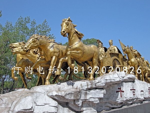 銅馬雕塑，鑄造銅馬，馬雕塑