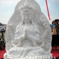 漢白玉觀音佛像，漢白玉寺廟佛像雕塑
