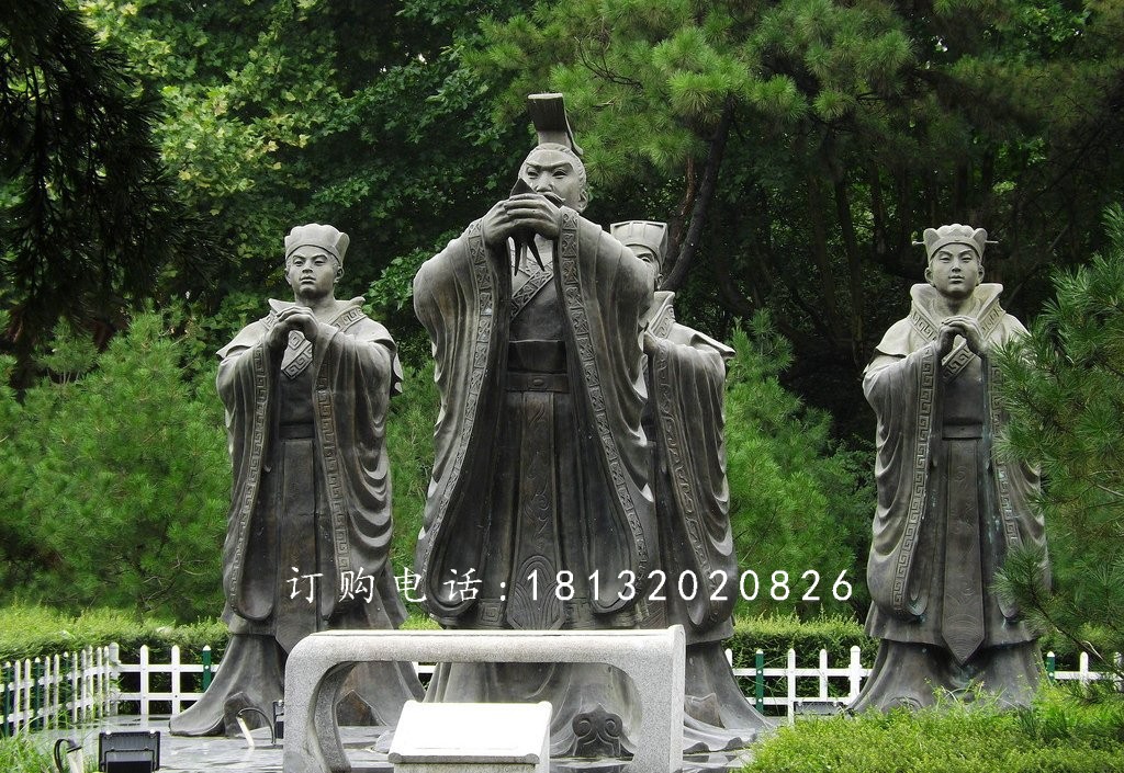 古代人物雕塑，古代人物銅雕