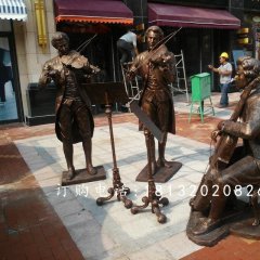 街頭音樂家雕塑，街頭賣唱雕塑