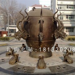 地震儀銅雕，地理學(xué)院景觀銅雕