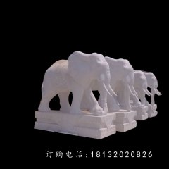石雕大象，石雕動(dòng)物雕塑