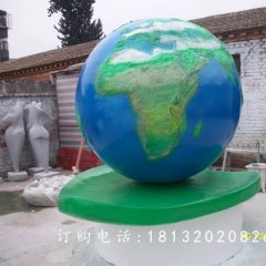 玻璃鋼地球雕塑，校園玻璃鋼雕塑