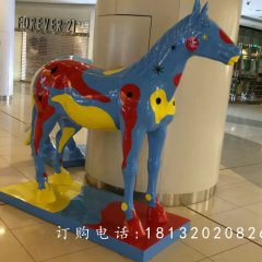玻璃鋼馬，商場景觀雕塑