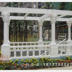 石雕走廊，公園景觀雕塑