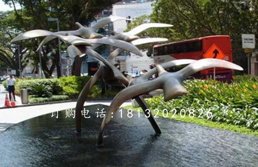大雁銅雕，廣場大雁銅雕
