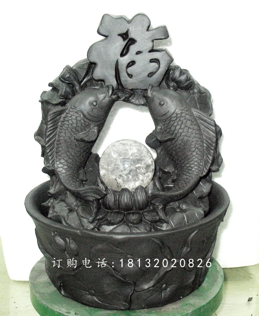鯉魚送福銅雕，景觀雕塑