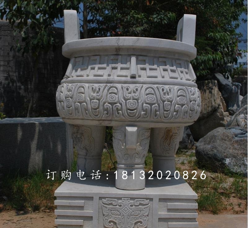石頭香爐，青石香爐雕塑