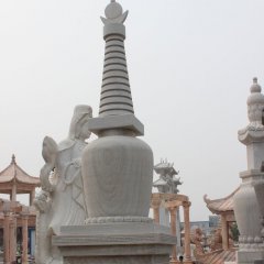 白塔，大理石白塔雕塑