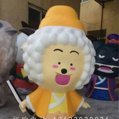 玻璃鋼懶羊羊，玻璃鋼卡通動漫雕塑