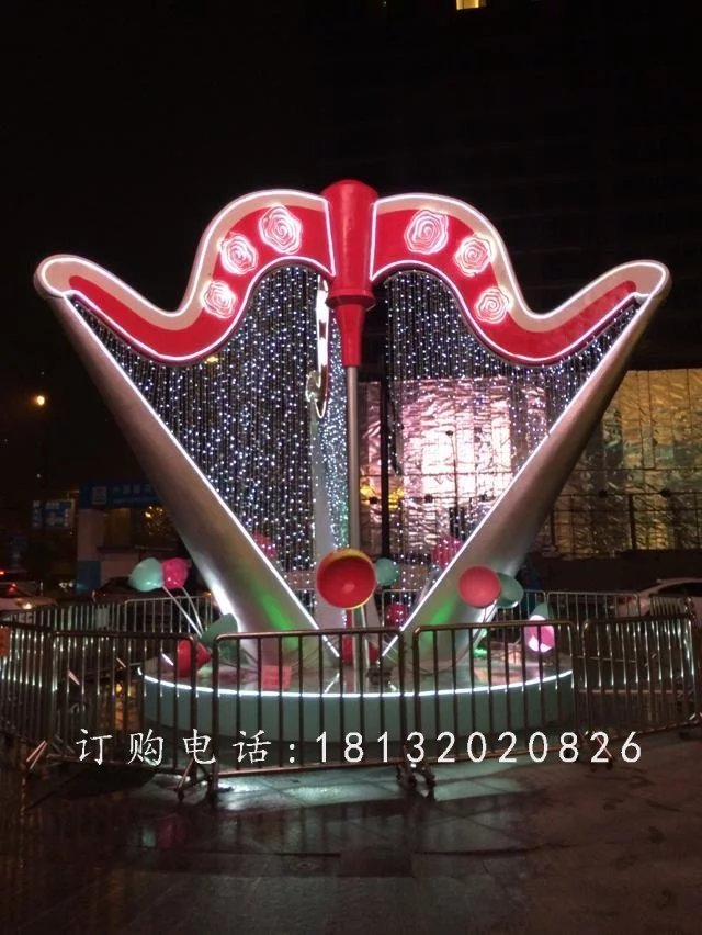 玻璃鋼樂器雕塑，景觀玻璃鋼雕塑 (2)