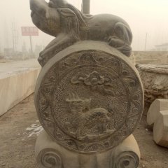 抱鼓石，青石門墩，仿古門墩