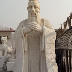 孔子石雕，大理石孔子，校園孔子石雕