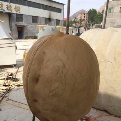 核桃雕塑，仿真玻璃鋼雕塑