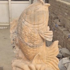噴泉魚(yú)，公園石雕魚(yú)