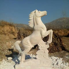 馬踏祥云石雕，廣場石雕馬