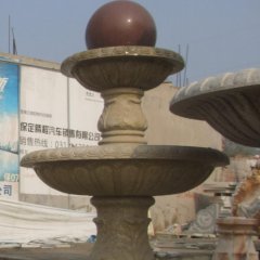 風(fēng)水球石雕，大理石風(fēng)水球噴泉雕塑