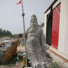 關(guān)公石雕，招財(cái)進(jìn)寶石雕，古代名人石雕