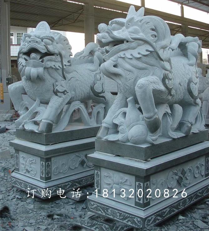 青石貔貅，石雕神獸