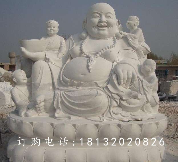 石雕彌勒佛，石雕人物雕塑